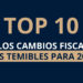 Top 10 de los cambios fiscales más temibles para 2020.