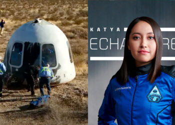 “Este vuelo te lo dedico a ti, México” Katya Echazarreta se convirtió en la primera mexicana en viajar al espacio.