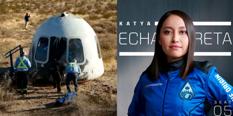 “Este vuelo te lo dedico a ti, México” Katya Echazarreta se convirtió en la primera mexicana en viajar al espacio.